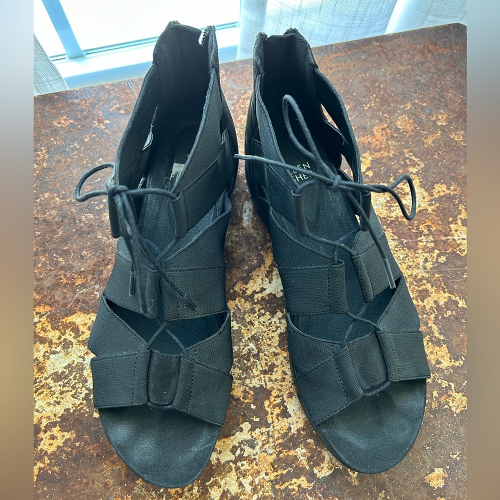 Eileen Fisher Wedge Lace Up Sandals Women’s Size 8
